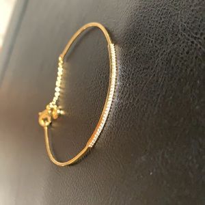 NWOT Gorjana Shimmer Bar Bracelet in Gold